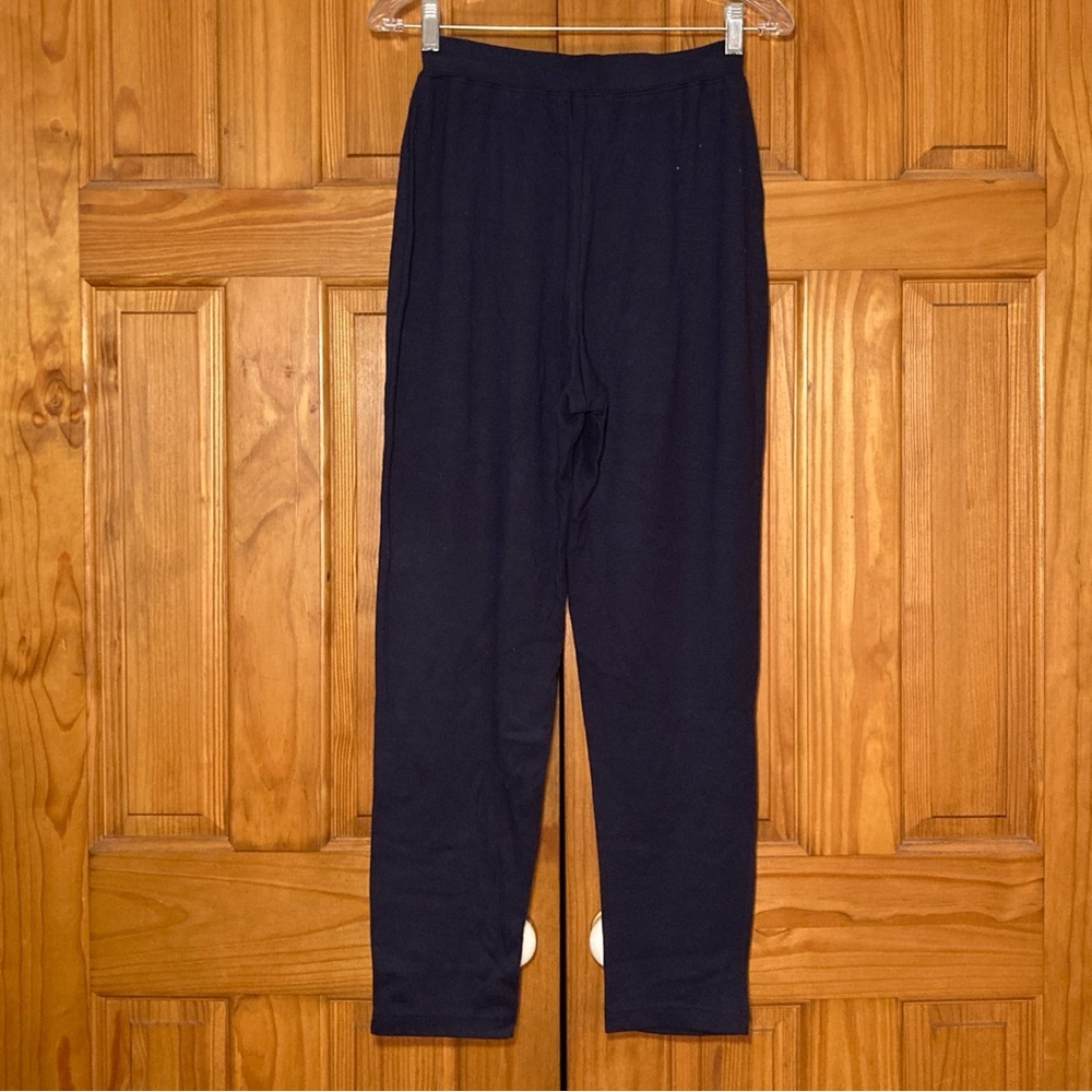 EUC Frazier Lawrence Vintage 80s 90s Pull On Pants Elastic Waist Blue Size M